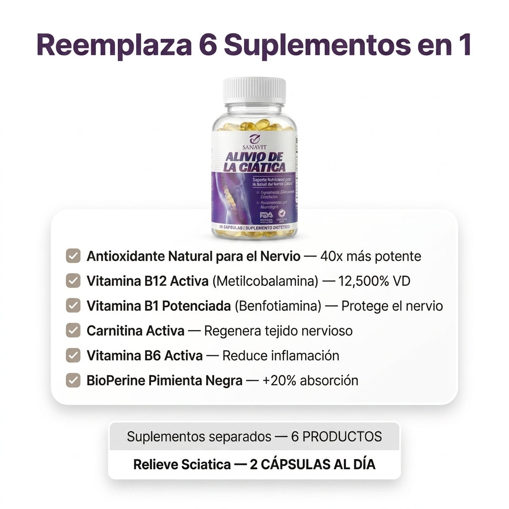 Sanavit Ciática® | Alivio y Bienestar para el nervio ciático